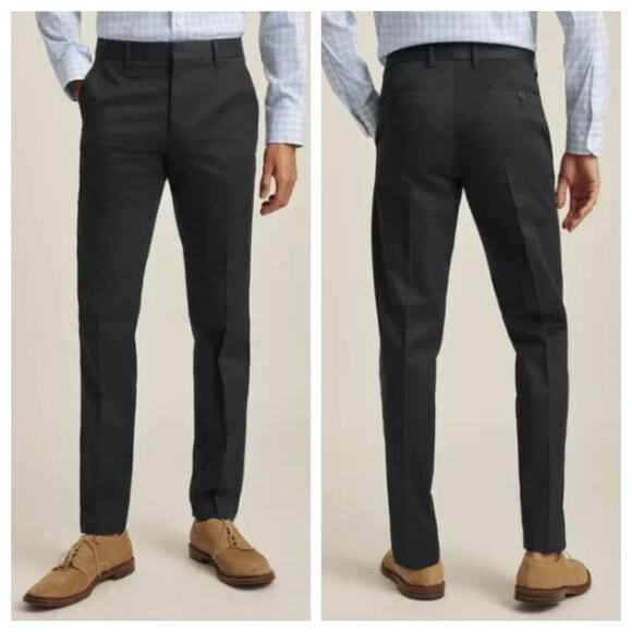 Bonobos Men's Weekday Warrior Straight Fit Pants Tuesday Black Size 33x31 - Picture 1 of 9